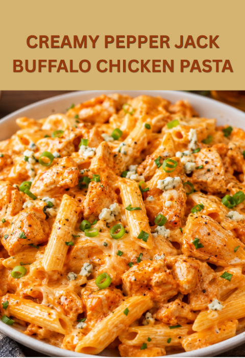 Creamy Pepper Jack Buffalo Chicken Pasta