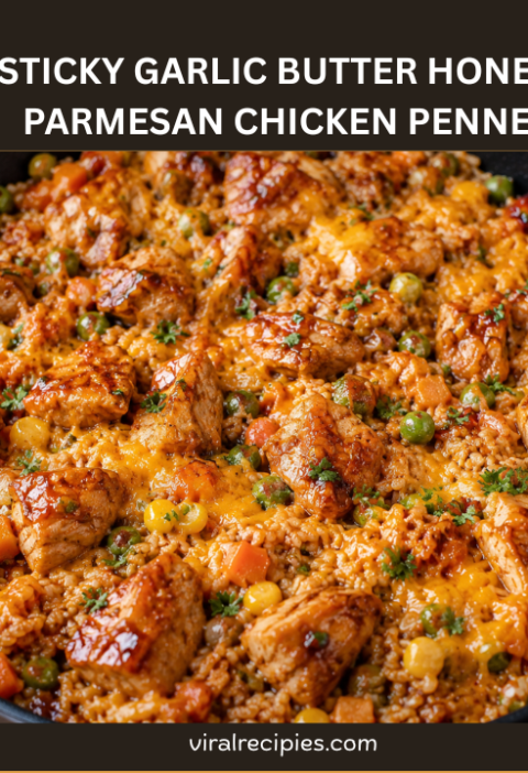 One-Pan Honey BBQ Cheddar Chicken & Rice Recipe