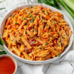 Sticky Garlic Parmesan Chicken Skillet Pasta