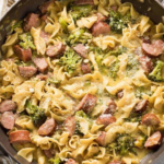 One-Pot Creamy Buffalo Mac and Sausage
