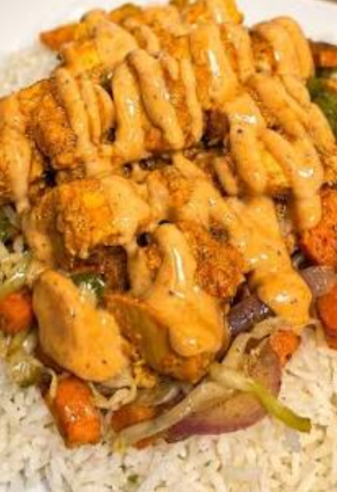 creamy honey bbq garlic butter chicken rice