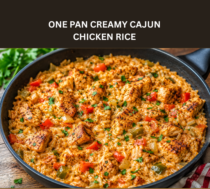 one pan creamy cajun chicken rice
