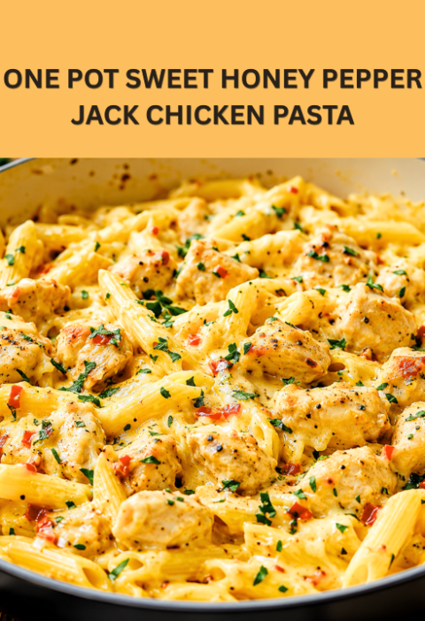 one pot sweet honey pepper jack chicken pasta