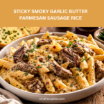Sticky Garlic Butter Honey Parmesan Chicken Penne