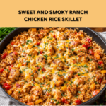 Sticky Honey Cajun Chicken Rice Skillet