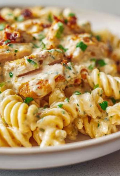 Creamy Cheddar Ranch Chicken Pasta Recipe