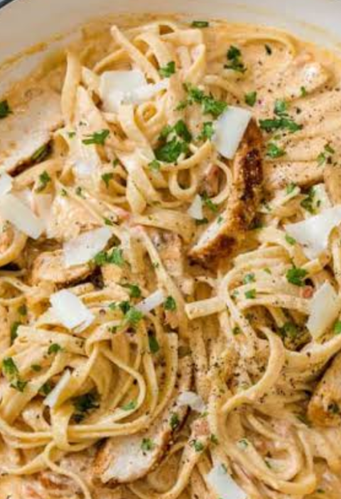 Creamy Pepper Jack Cajun Chicken Skillet Pasta