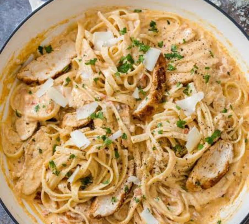Creamy Pepper Jack Cajun Chicken Skillet Pasta