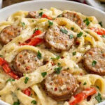 One-Pot Creamy Smoky BBQ Chicken Penne