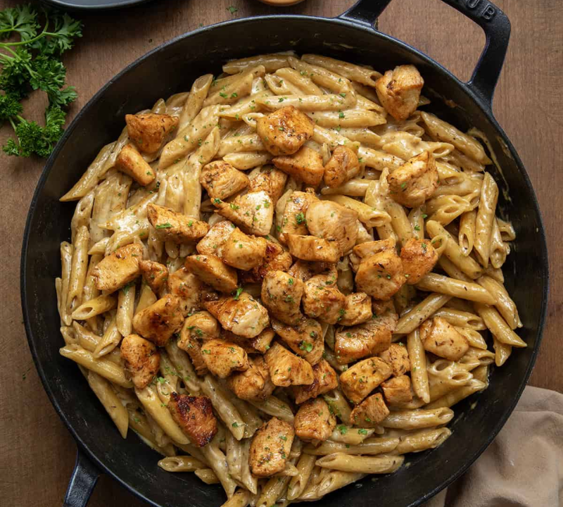One-Pot Creamy Ranch Cajun Steak Pasta