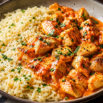Creamy Smoky Garlic Parmesan Chicken & Rice