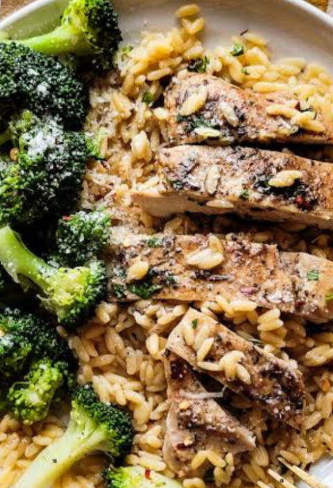 creamy garlic butter pepper jack chicken orzo