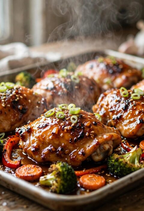 Sheet Pan Honey Garlic Chicken and Veggies