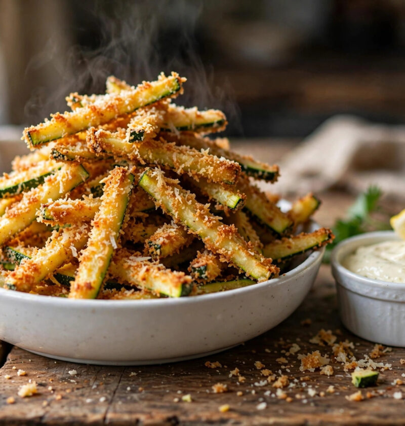 Air Fryer Crispy Parmesan Zucchini Fries